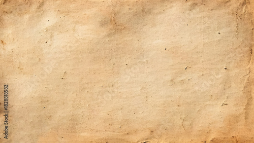 Old worn crumpled paper background. Vintage dirty sheet of parchment. 