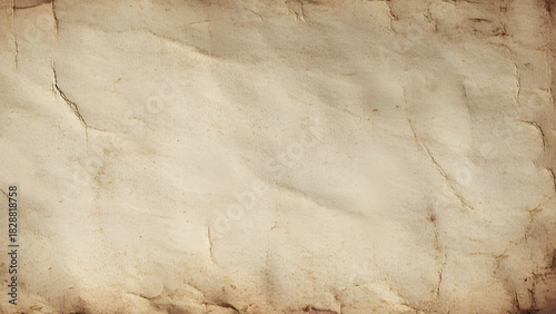 Brown crumpled paper texture. Vintage paper with plenty of copy space for text