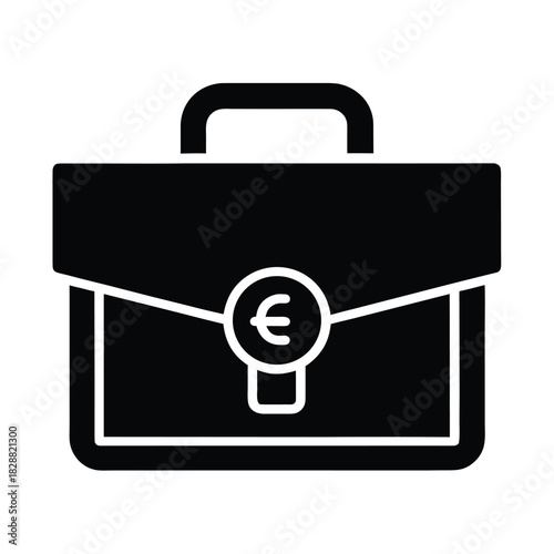 Salary income pay euro vector icon