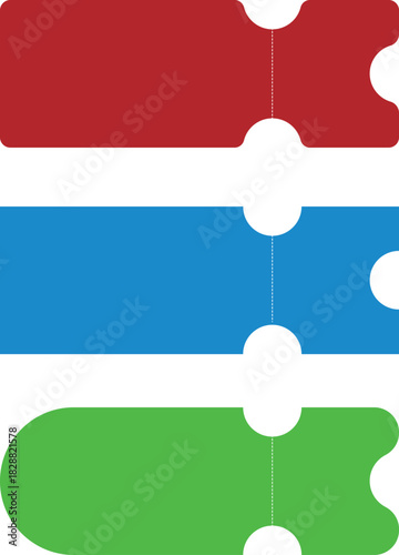 Set of ticket illustrations