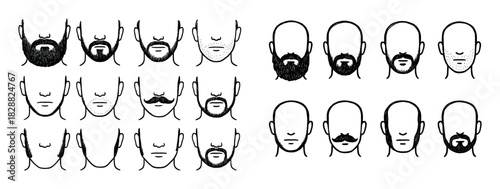 Classic Beard Styles Grid