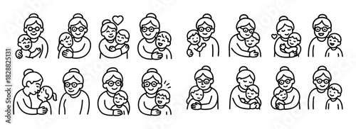 Grandmother Joy Icons