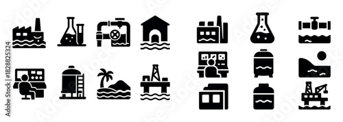 Desalination Icons Grid