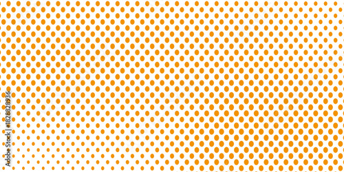 yellow polka dots pattern. Dotted gradient halftone backdrop. Horizontal templates using halftone dots pattern. Halftone dots background. Vector illustration