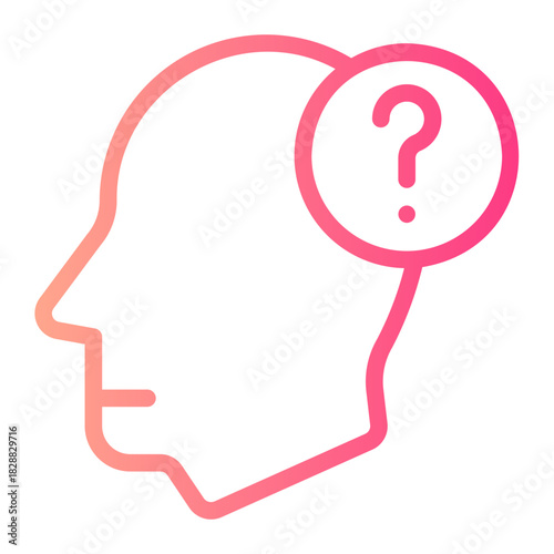 question gradient icon