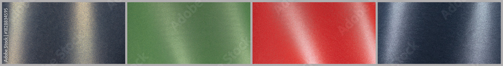 Fototapeta premium metallic glossy swatches reveal soft pearlescent shimmer with fine grain and subtle noisy texture