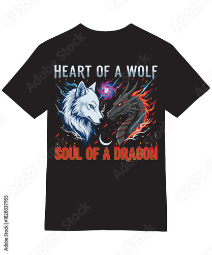 Wolf Heart Dragon Soul Fire Ice Quote