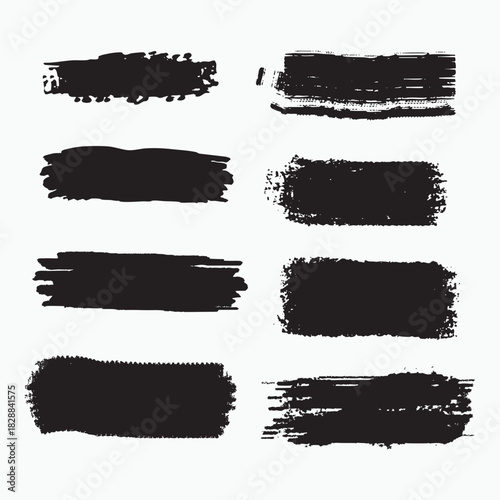 Best black brush vector art illustration