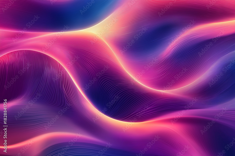 Obraz premium Abstract background with dynamic effect. Motion background. Trendy gradients. Can be used for advertising, marketing, and presentation. beautiful abstract wave technology background