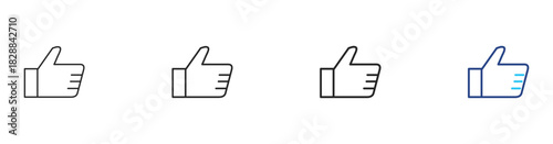 Motivation icon set outline  multystyle vector illustration concept