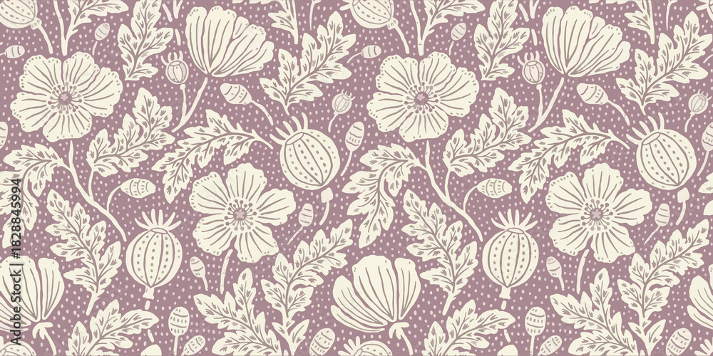 Obraz premium seamless pattern with flowers