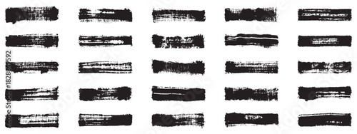 Brush vector set. Vector rectangle brush. grunge brush set