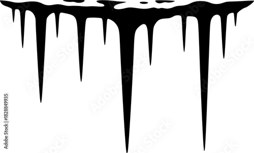 Winter Icicles or Ice Element Icon