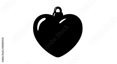 Vector of a heart shape ornament