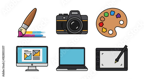 Collection of Digital Art and Photography Creative Tools.
