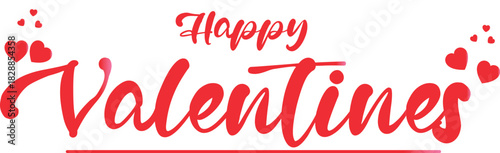 Happy Valentines celebration vector poster. 14 February.