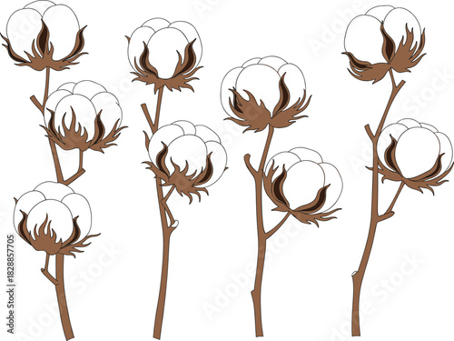 Flat Design Vector Icons for Cinema and Movie Industry Featuring a Gold Award Trophy, Film Reel Strip, Vintage Video Camera, Popcorn, 3D Glasses, and Retro Cassette Tape for Entertainment Concepts