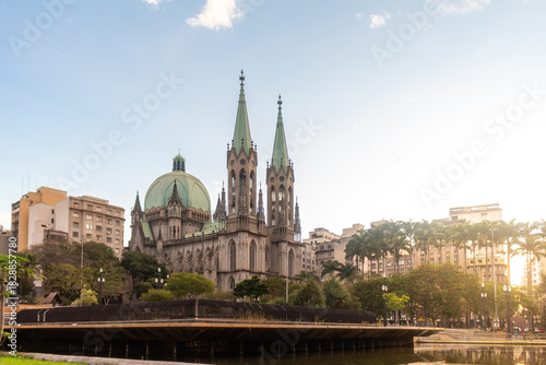 Cathedral of Sé, São Paulo travel destination.