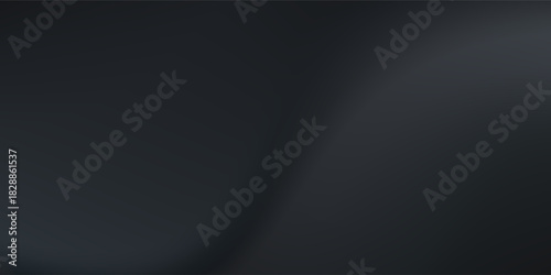 Top Black studio room. Limbo dark grey spotlight background. Abstract 3d backdrop for product presentation. Minimal wall scene. Showcase, promotion display. Vector design