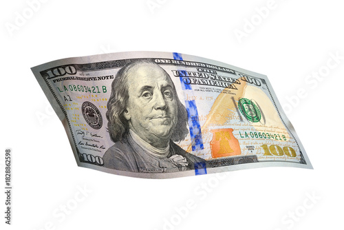 Wallpaper Mural Flying 100 dollar cash banknotes Torontodigital.ca