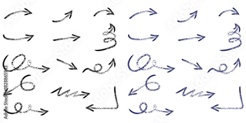 Hand Drawn Arrows Seamless Pattern for Creative Projects Direction and Guidance Illustration