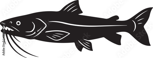 Silhouette of a majestic great dane dog standing alert on a white background