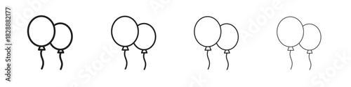 Balloons icons. premium symbol. Vector sign icon logo template.