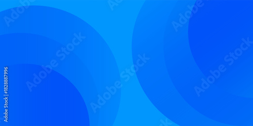 Blue abstract background with circles. Vector illustration