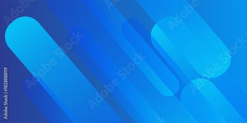 Abstract blue background with diagonal lines. Dynamic shapes composition. Vector illustration