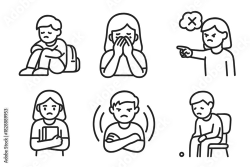 Young people experiencing emotional distress, sadness, anger, and interpersonal conflict