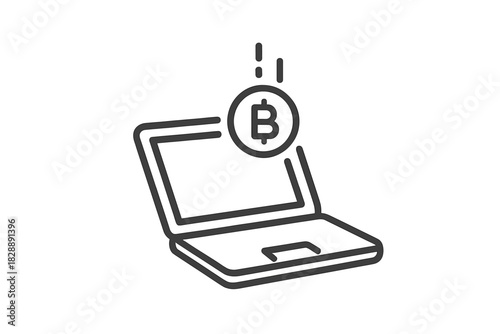 Portable computer receiving digital currency coin for online finance transaction