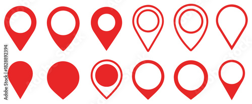 gps map pin marker set