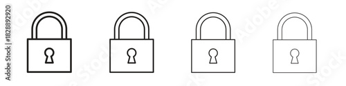 Lock icons. premium symbol. Vector sign icon logo template.