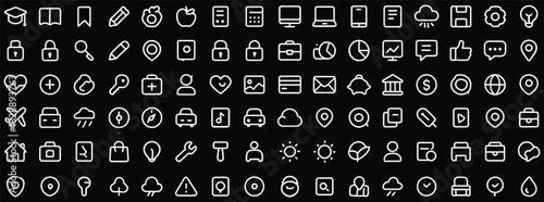 Feedback set of web icons in line style. Feedback and Review icons for web and mobile app. Customer relationship management. Star rating, satisfaction, emotion, testimonials, quick response, chat