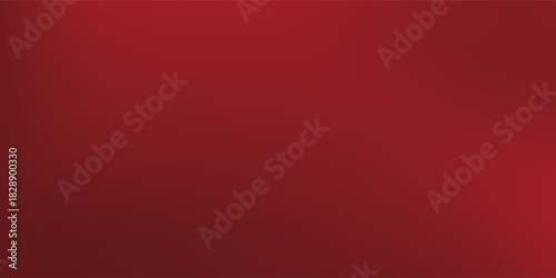 Dark red wave background with mesh gradient effect. Vector illustration