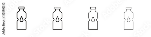 Water bottle icons. premium symbol. Vector sign icon logo template.
