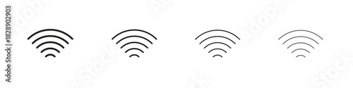 Wifi icons. premium symbol. Vector sign icon logo template.