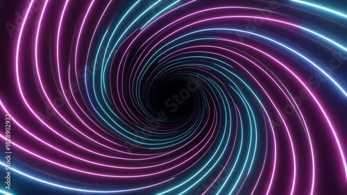 Light spirals inward