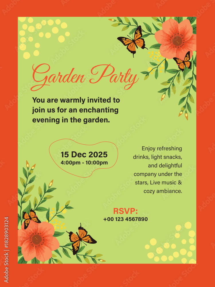 Fototapeta premium Garden Party Design