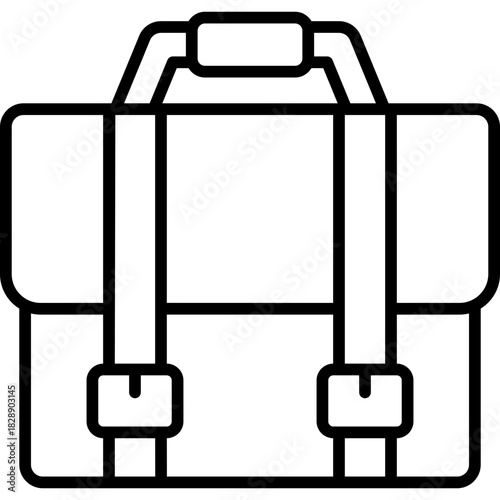 Briefcase outline icon