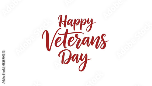 Celebrate Veterans Day with elegant typography, honoring service and sacrifice this November holiday season