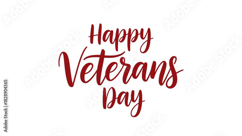 Show your appreciation this Veterans Day with this elegant lettering design for cards and social media posts