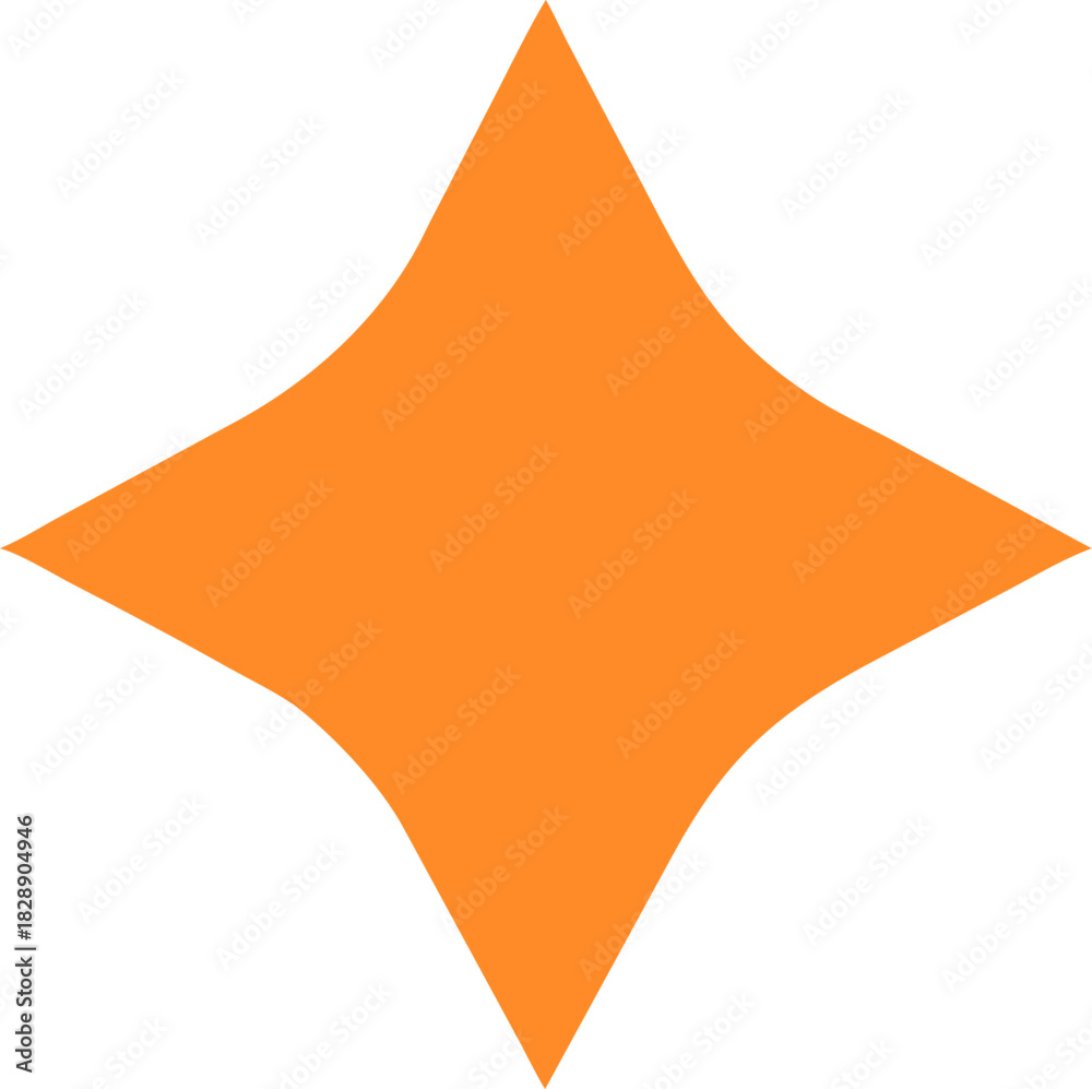 Obraz premium Square Star Vector Art abstract orange background