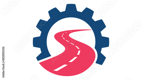 Industrial road journey concept