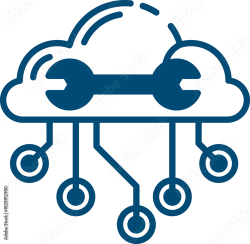 Cloud Data Storage Icon