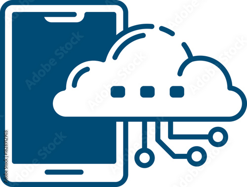 Cloud Data Storage Icon