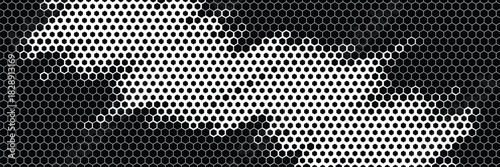 Hexagonal pattern cyberspace green background. Hexagon Grid tech pattern. Vector eps 10