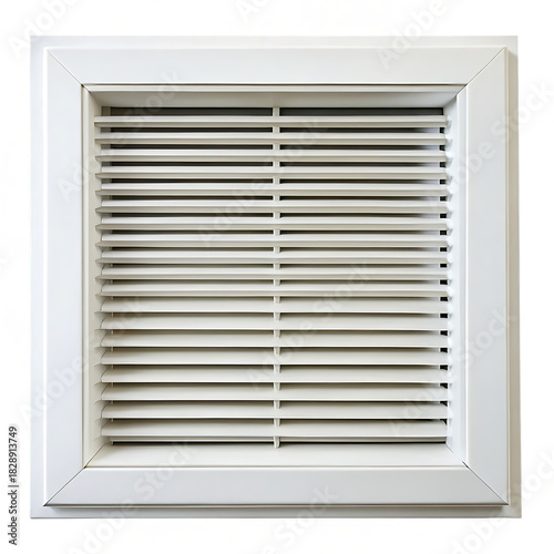 Wallpaper Mural White ventilation grille with horizontal slats isolated on white background Torontodigital.ca