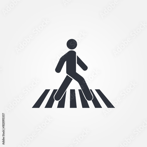 pedestrian icon symbol illustration vector eps10 logo template design pattern seamless bright minimal design flat design realistic style simple design modern design