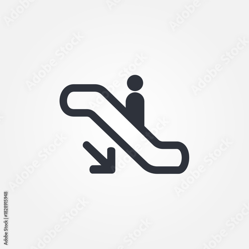 escalator icon symbol illustration vector eps10 logo template design pattern seamless bright minimal design flat design realistic style simple design modern design